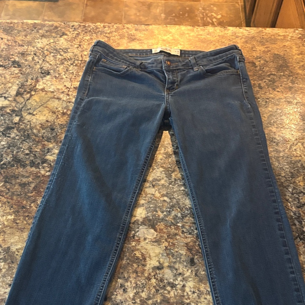 Hollister Women's Dark Blue Skinny Jeans